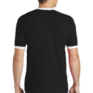 Alternative view of American Apparel  Fine Jersey Ringer T-Shirt. 2410W