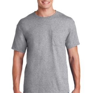 Jerzees -  Dri-Power 50/50 Cotton/Poly Pocket T-Shirt.  29MP