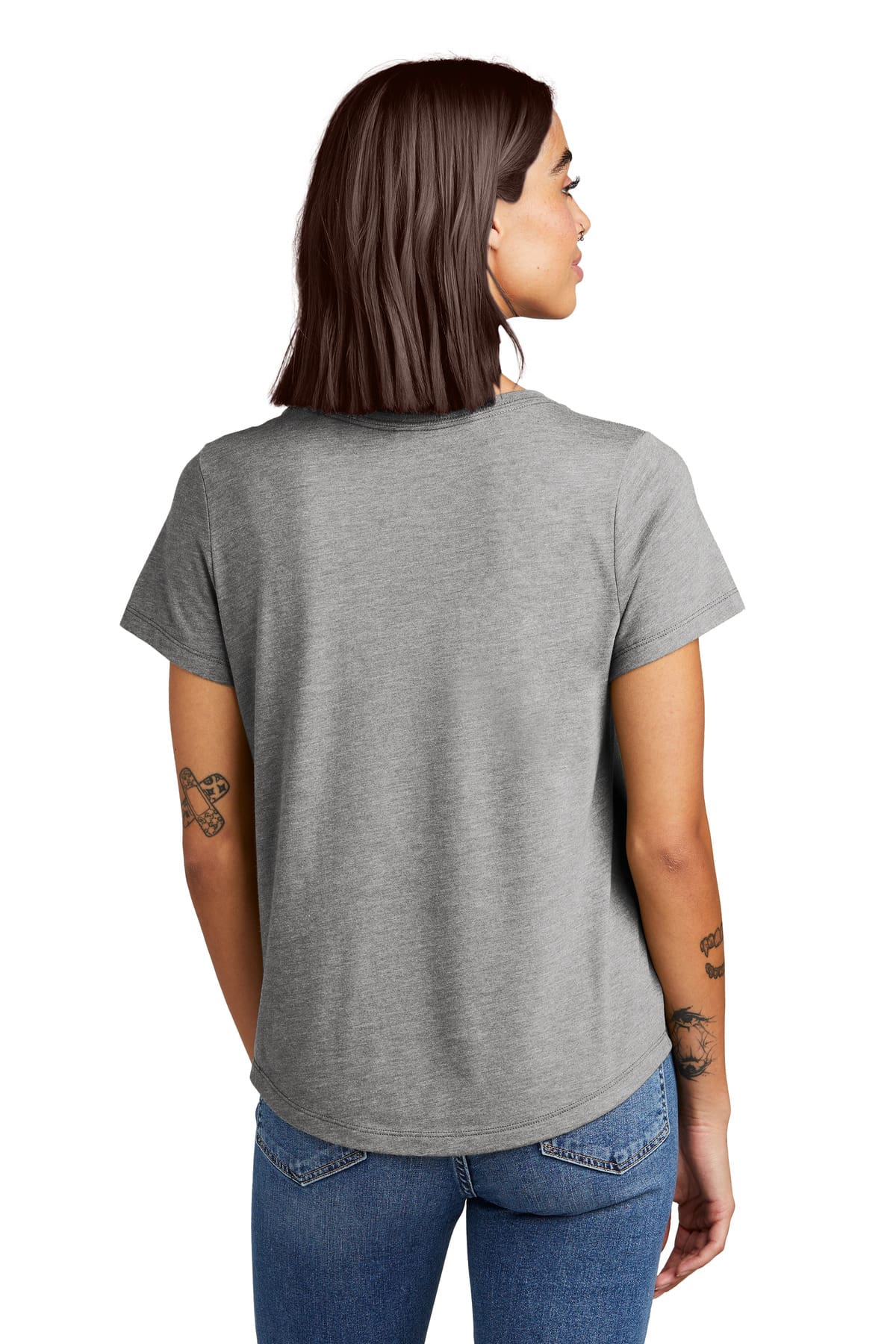 Allmade Women's Relaxed Tri-Blend Scoop Neck Tee AL2015 - Image 2