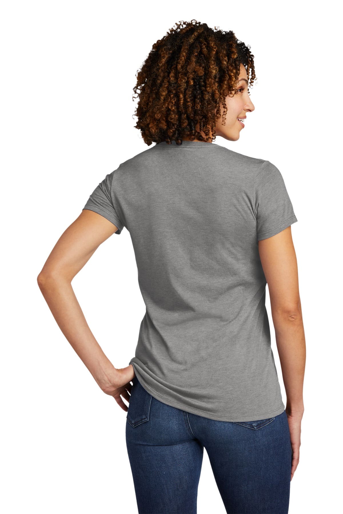 Allmade  Women's Tri-Blend V-Neck Tee AL2018 - Image 2