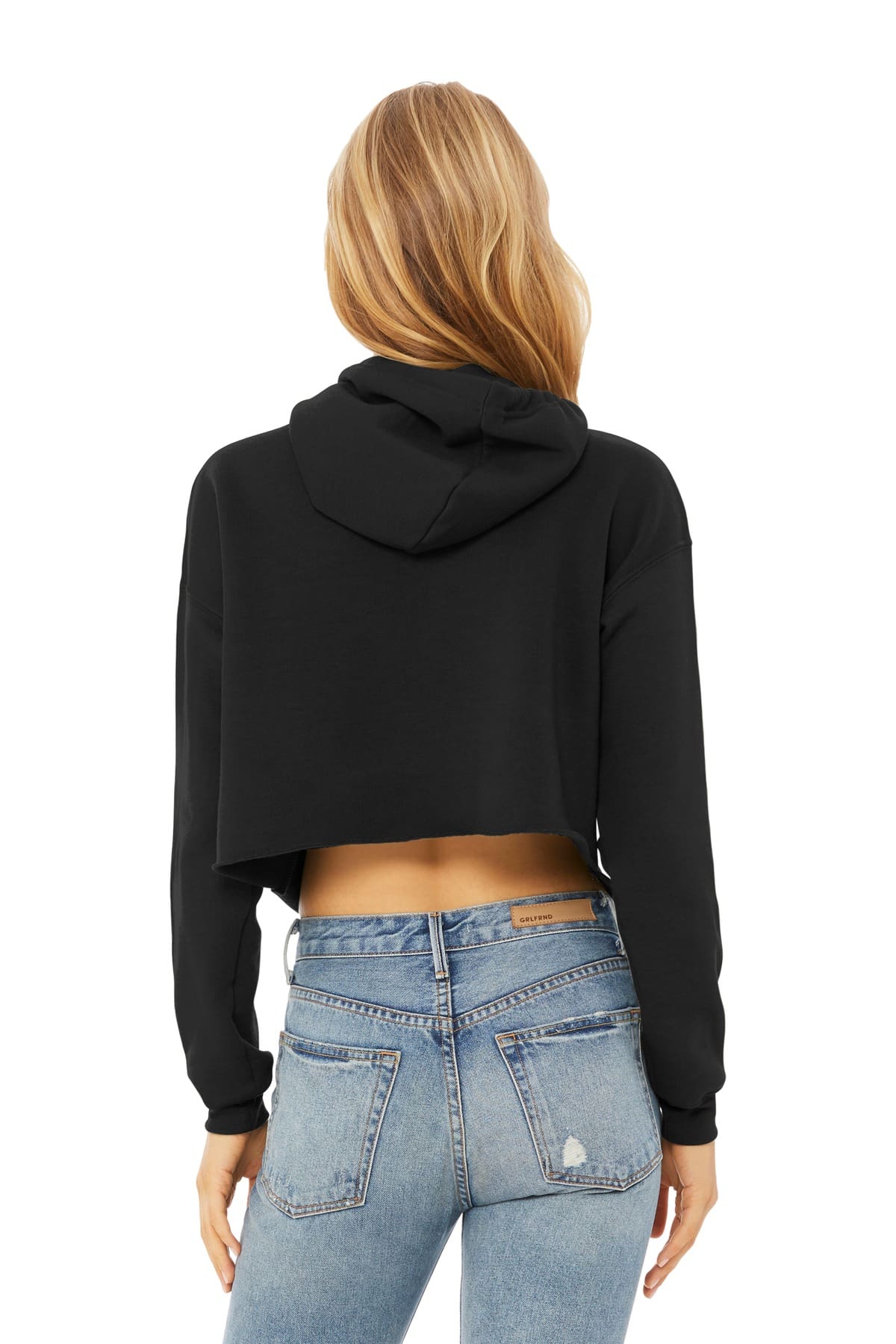 BELLA+CANVAS Women's Sponge Fleece Cropped Fleece Hoodie. BC7502 - Image 2