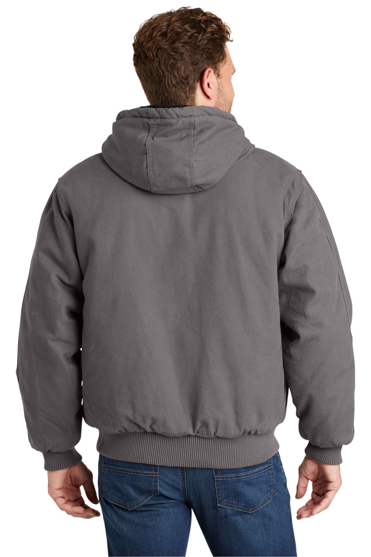 CornerStone Washed Duck Cloth Insulated Hooded Work Jacket. CSJ41 - Image 2