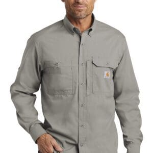 Carhartt Force  Ridgefield Solid Long Sleeve Shirt. CT102418