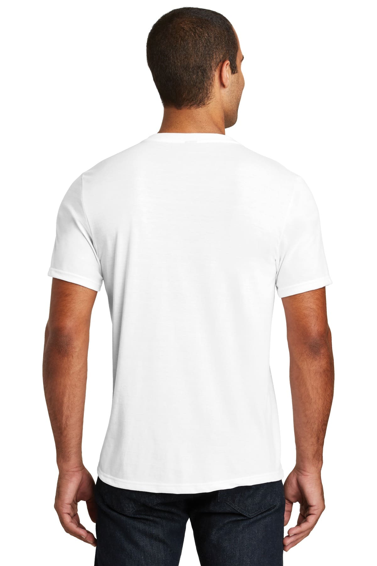 District   Perfect Tri V-Neck Tee. DT1350 - Image 2