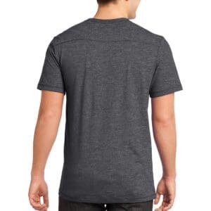 Alternative view of DISCONTINUED  - Young Mens Gravel 50/50 Notch Crew Tee. DT1400