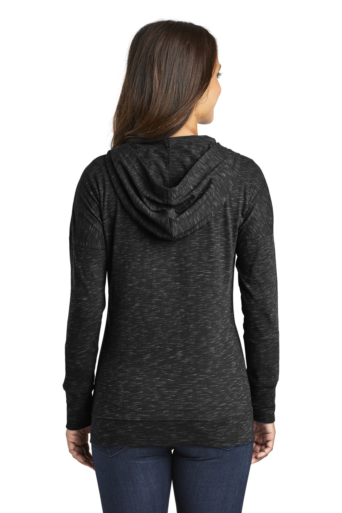 District Women's Medal Full-Zip Hoodie. DT665 - Image 2