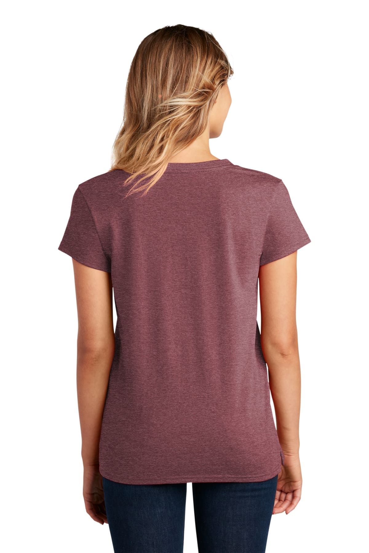 District  Women's Re-Tee  V-Neck DT8001 - Image 2