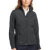 Eddie Bauer Ladies Shaded Crosshatch Soft Shell Jacket. EB533
