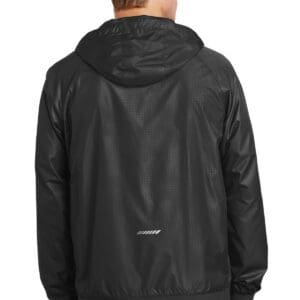 Alternative view of Sport-Tek Embossed Hooded Wind Jacket. JST53