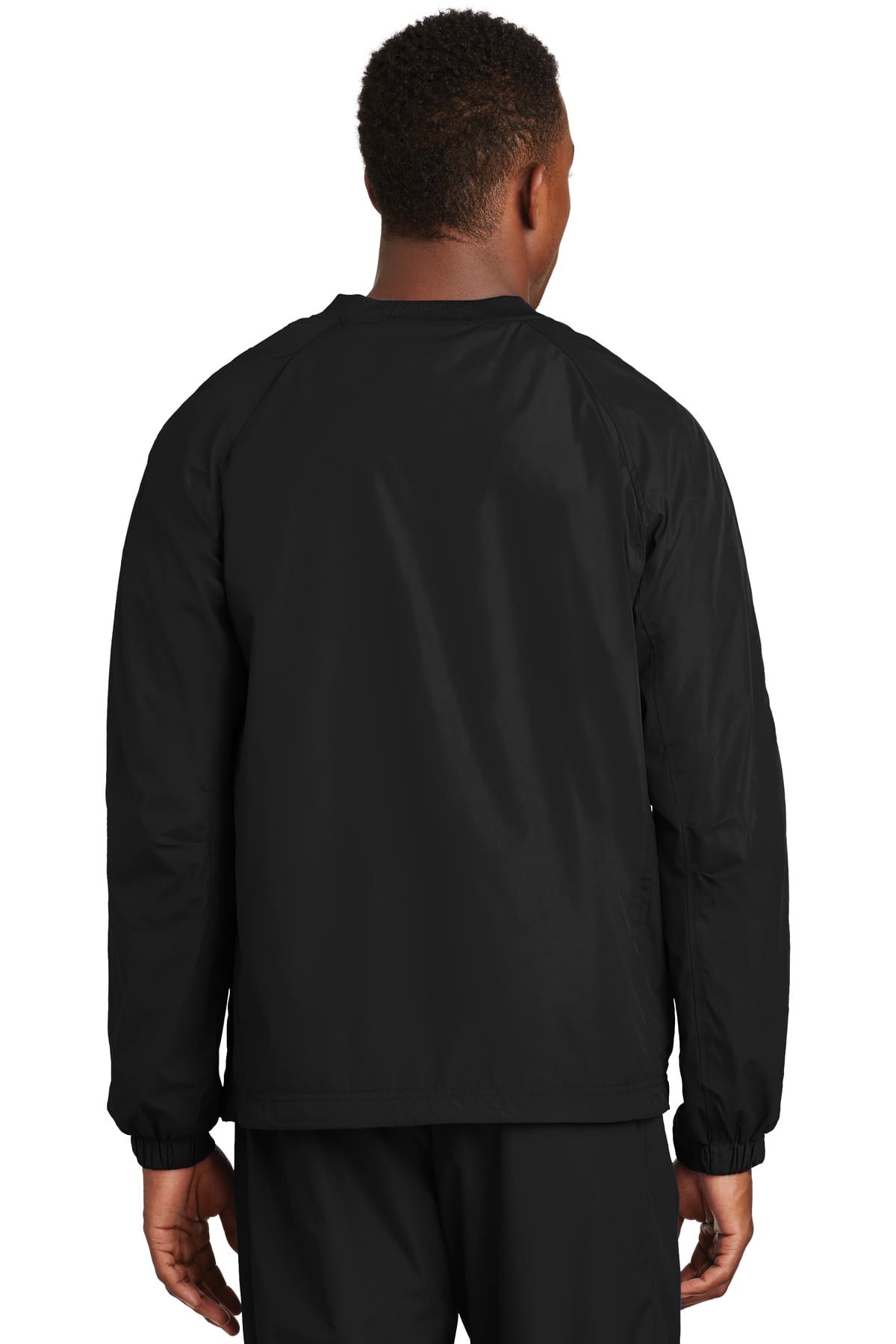 Sport-Tek V-Neck Raglan Wind Shirt. JST72 - Image 2
