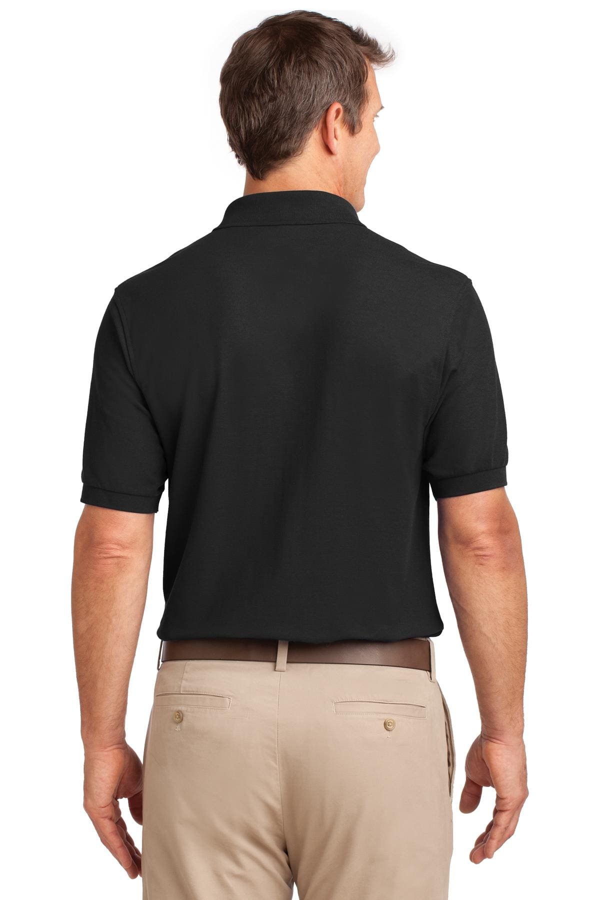 Port Authority Silk Touch Polo with Pocket.  K500P - Image 2
