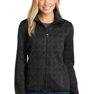 Port Authority Women's Sweater Fleece Jacket. L232