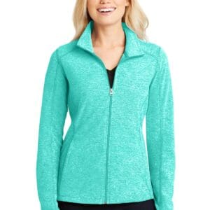 Port Authority Women's Heather Microfleece Full-Zip Jacket. L235