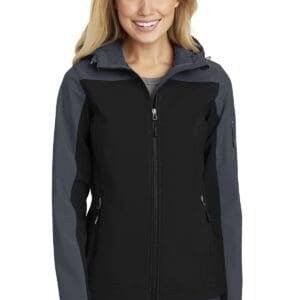Port Authority Women's Hooded Core Soft Shell Jacket. L335