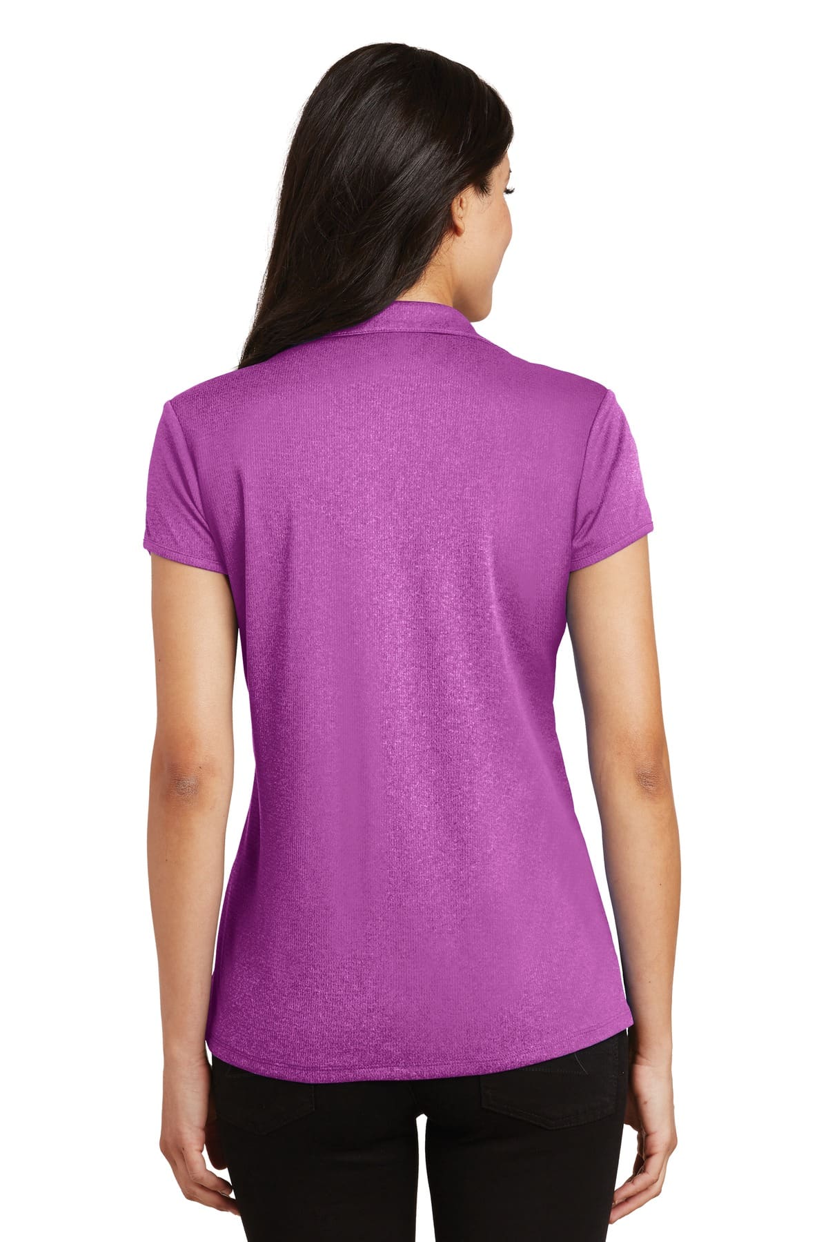 Port Authority Women's Trace Heather Polo. L576 - Image 2