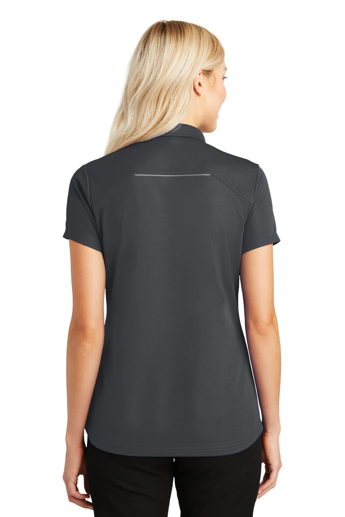 Port Authority Women's Pinpoint Mesh Zip Polo. L580 - Image 2