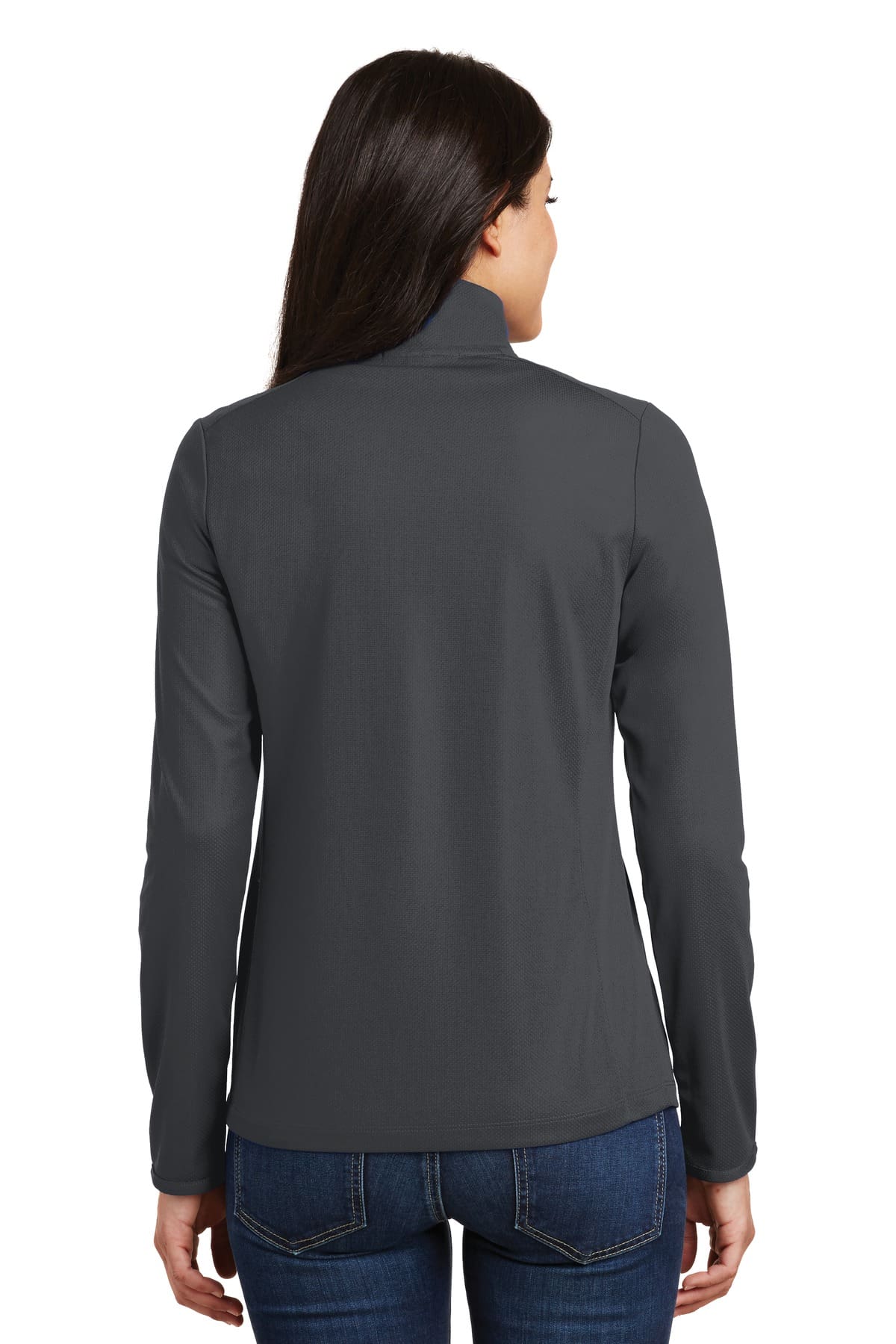 Port Authority Women's Pinpoint Mesh 1/2-Zip . L806 - Image 2