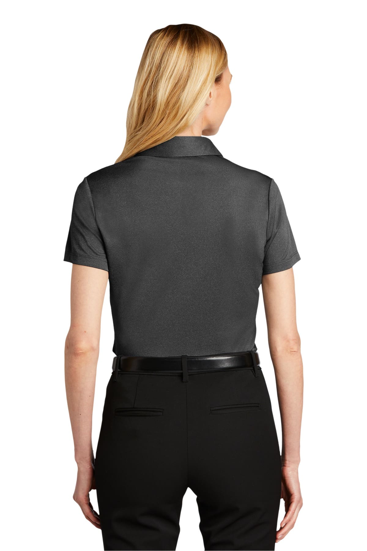 Port Authority  Women's Heathered Silk Touch  Performance Polo. LK542 - Image 2