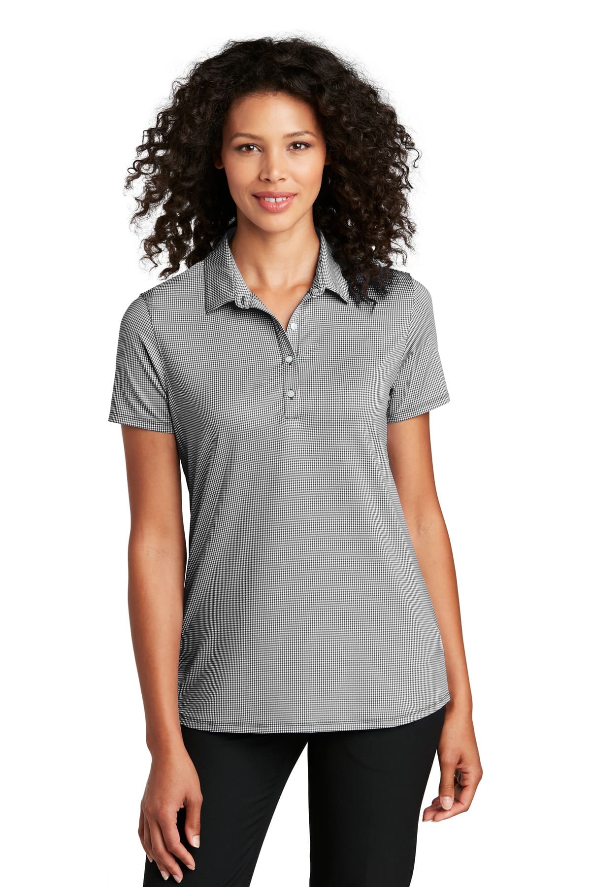 Port Authority  Women's Gingham Polo LK646