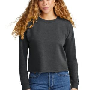 New Era Ladies Tri-Blend Fleece Crop Crew LNEA514