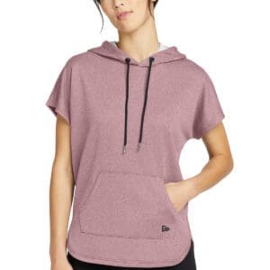 New Era  Ladies Performance Terry Short Sleeve Hoodie LNEA533