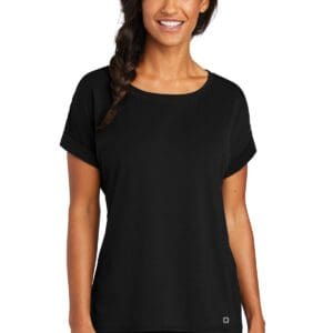 OGIO  Ladies Luuma Cuffed Short Sleeve. LOG800
