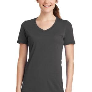 Port & Company Ladies Performance Blend V-Neck Tee. LPC381V