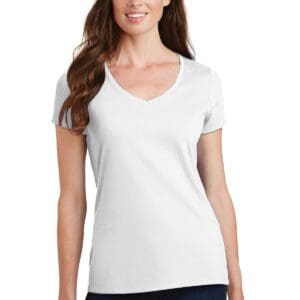Port & Company Ladies Fan Favorite V-Neck Tee. LPC450V