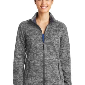 Sport-Tek Women's PosiCharge Electric Heather Soft Shell Jacket. LST30