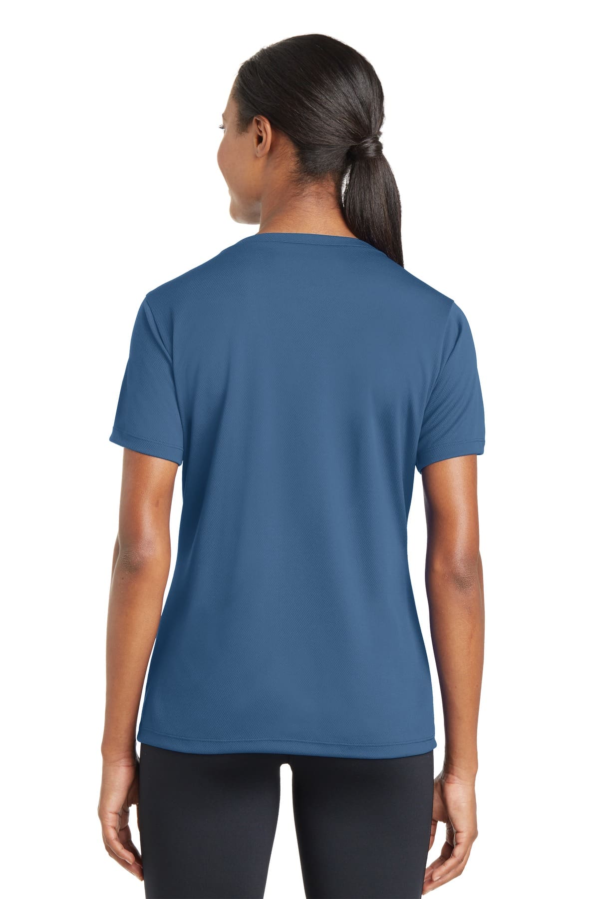 Sport-Tek Ladies PosiCharge RacerMesh V-Neck Tee. LST340 - Image 2