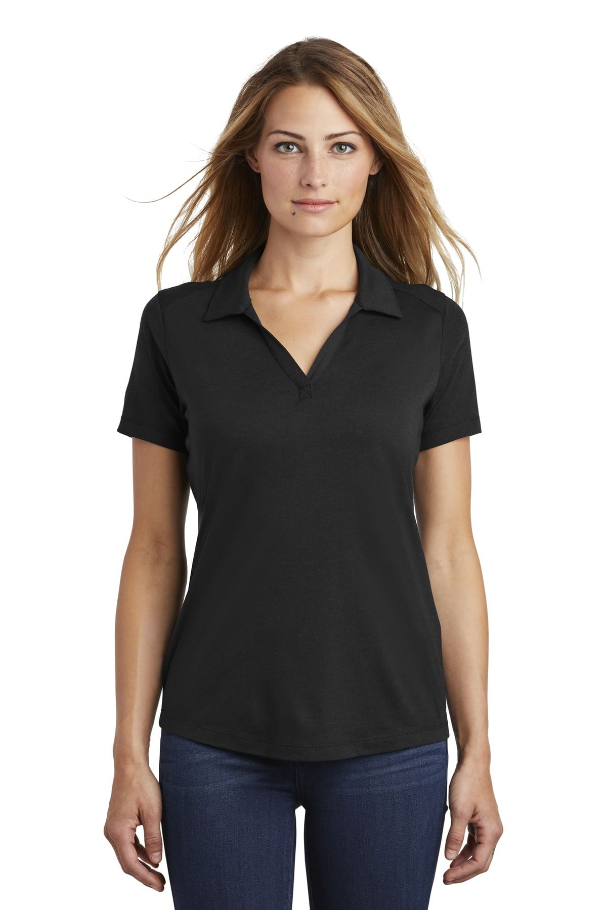 Sport-Tek Ladies PosiCharge Tri-Blend Wicking Polo. LST405