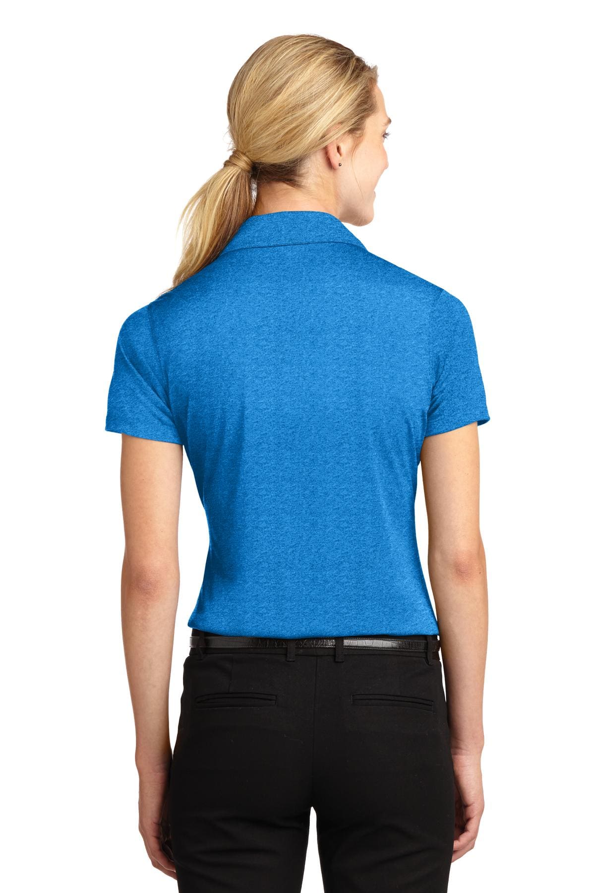 Sport-Tek Ladies Heather Contender Polo. LST660 - Image 2