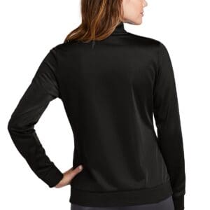 Alternative view of Sport-Tek  Ladies Tricot Sleeve Stripe Track Jacket. LST94