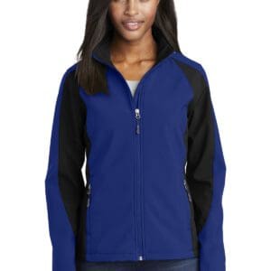 Sport-Tek Women's Colorblock Soft Shell Jacket. LST970