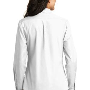 Alternative view of Port Authority Women's Long Sleeve Carefree Poplin Shirt. LW100