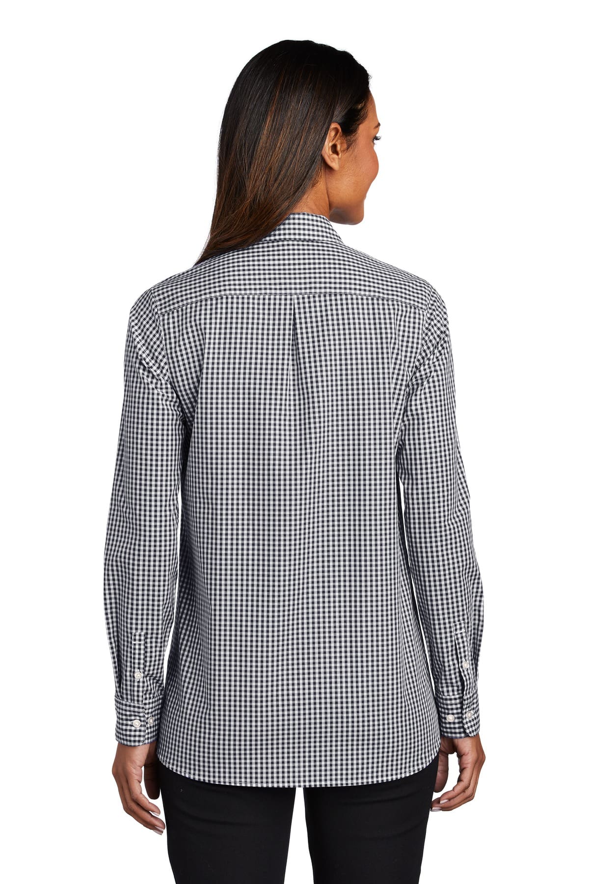 Port Authority Women's Broadcloth Gingham Easy Care Shirt LW644 - Image 2