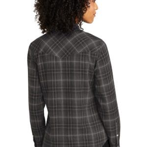 Alternative view of Port Authority Women's Long Sleeve Ombre Plaid Shirt LW672