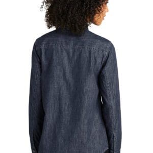 Alternative view of Port Authority Women's Long Sleeve Perfect Denim Shirt LW676