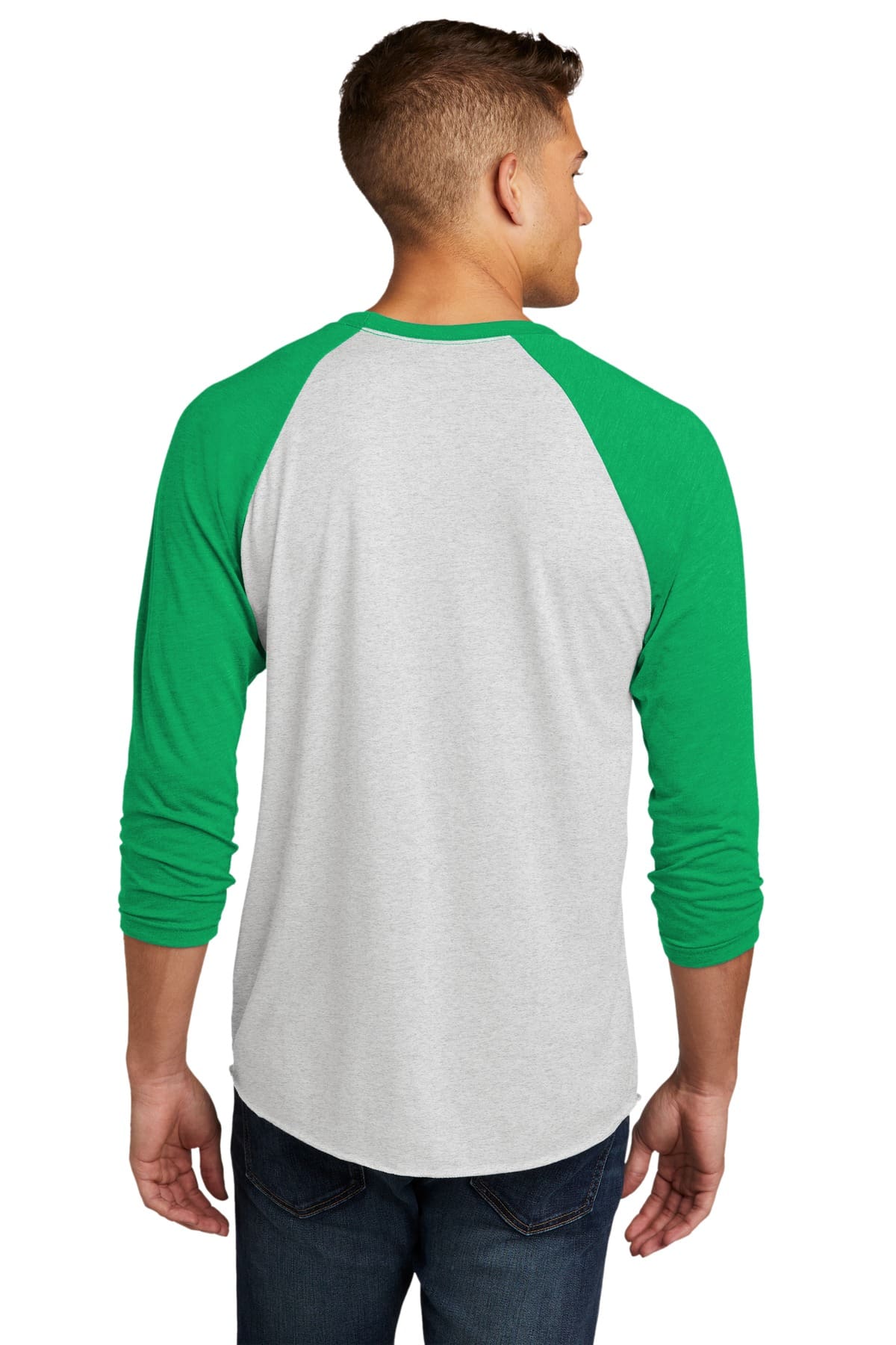 Next Level Apparel   Unisex Tri-Blend 3/4-Sleeve Raglan Tee. NL6051 - Image 2