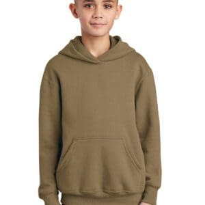Port & Company - Youth Core Fleece Pullover Hooded Sweatshirt.  PC90YH