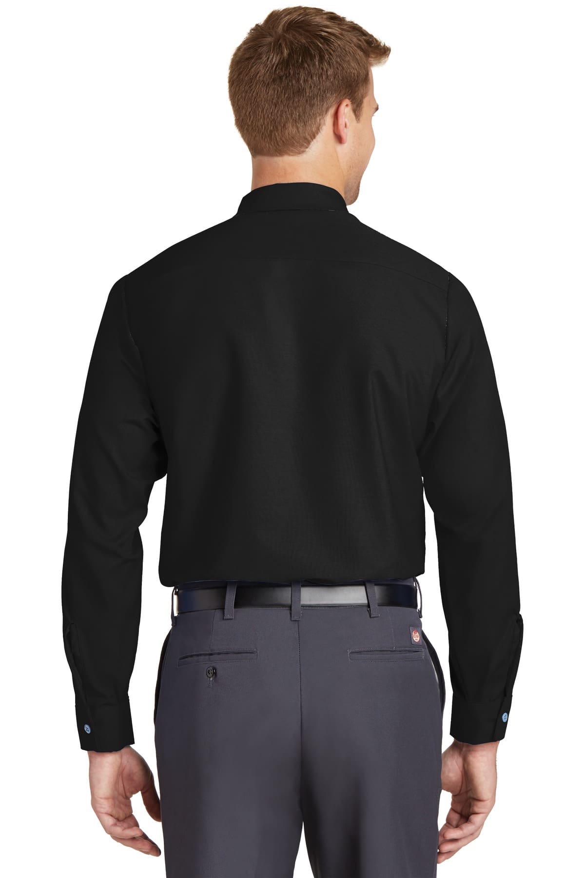 Red Kap Long Size Long Sleeve Industrial Work Shirt. SP14LONG - Image 2