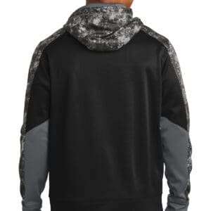 Alternative view of Sport-Tek Sport-Wick Mineral Freeze Fleece Colorblock Hooded Pullover. ST231