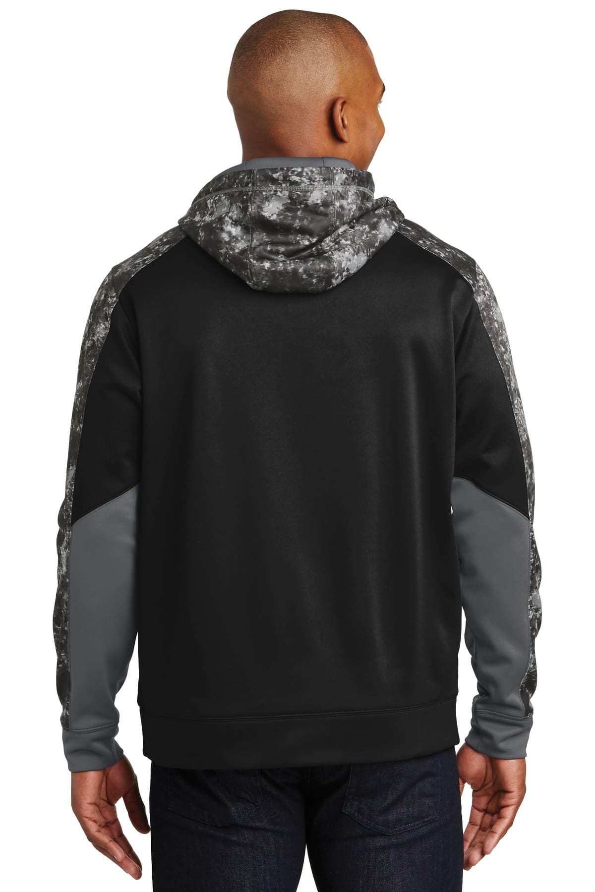 Sport-Tek Sport-Wick Mineral Freeze Fleece Colorblock Hooded Pullover. ST231 - Image 2