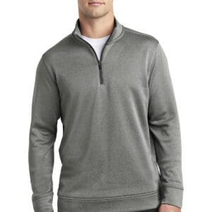 Sport-Tek  PosiCharge  Sport-Wick  Heather Fleece 1/4-Zip Pullover. ST263