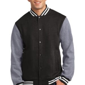 Sport-Tek Fleece Letterman Jacket. ST270