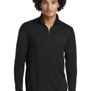 Sport-Tek  PosiCharge  Tri-Blend Wicking 1/4-Zip Pullover. ST407