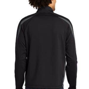 Alternative view of Sport-Tek Sport-Wick Stretch 1/2-Zip Colorblock Pullover. ST851