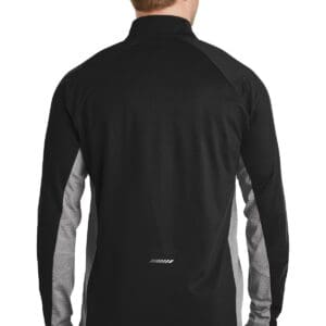 Alternative view of Sport-Tek Sport-Wick Stretch Contrast 1/4-Zip Pullover. ST854