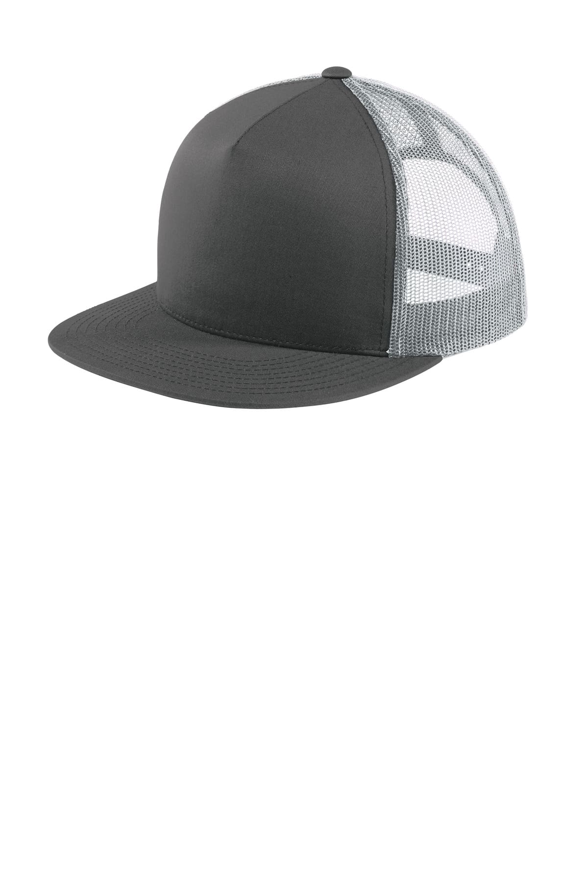 Sport-Tek  Yupoong  5-Panel Classic Trucker Mesh Back Cap. STC38