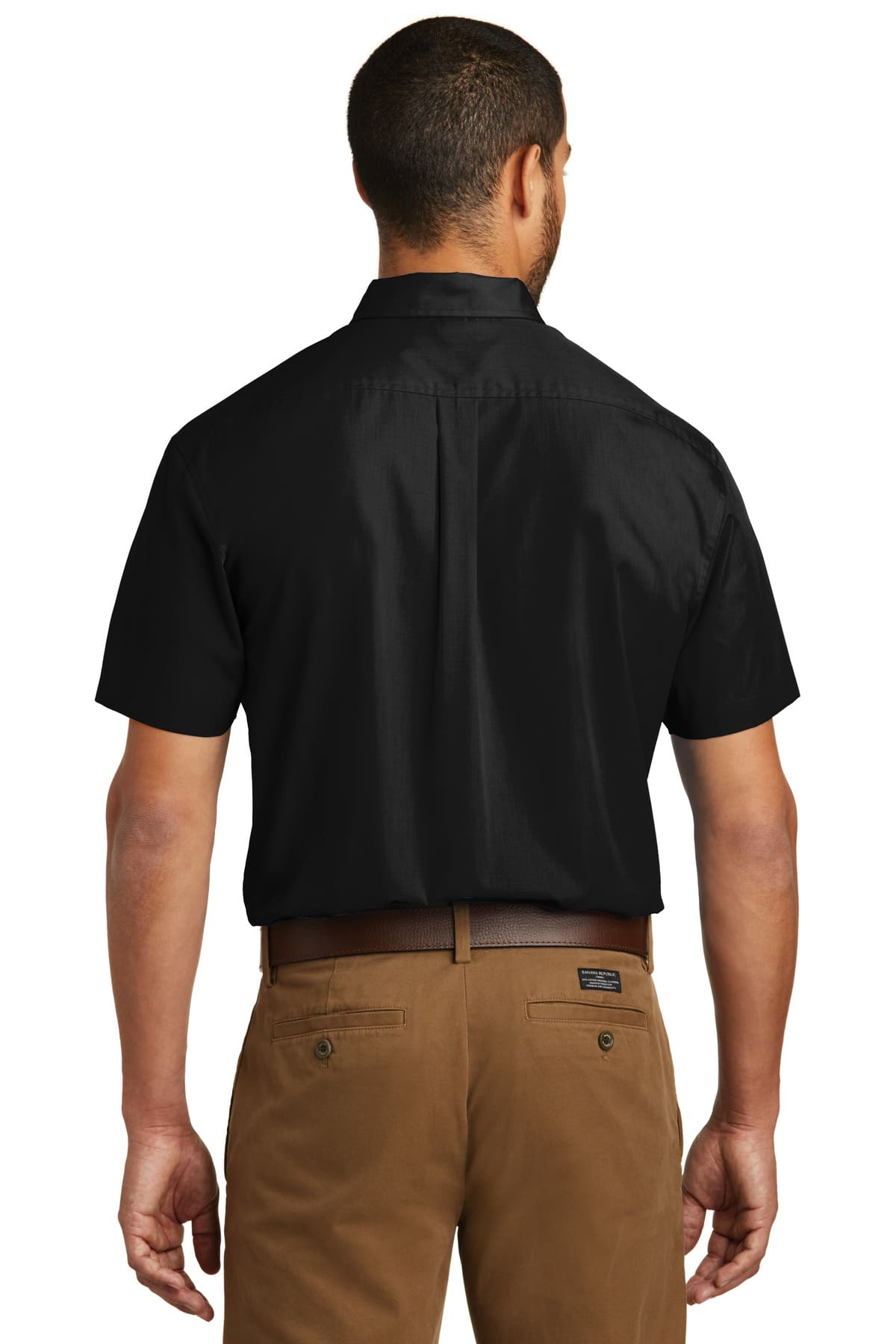 Port Authority Short Sleeve Carefree Poplin Shirt. W101 - Image 2